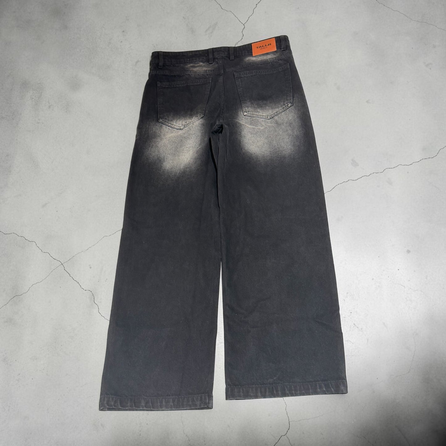 Carbon Fade Wide Leg Jeans